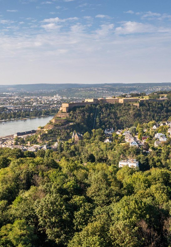 Festung aus der Ferne | &copy; Koblenz-Touristik GmbH / Dominik Ketz