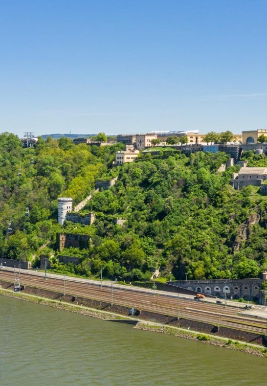 Seilbahn mit Festung | © Koblenz Touristik GmbH / Dominik Ketz