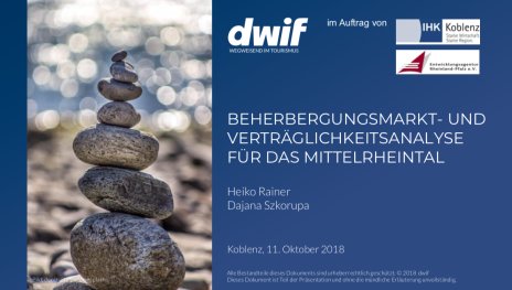 2018: Beherbergungsmarkt für das Mittelrheintal 2018: Beherbergungsmarkt für das Mittelrheintal