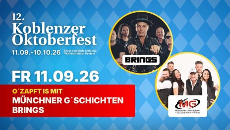 12. Koblenzer Oktoberfest: O'zapft is mit Münchner | © EB Festival GmbH 12. Koblenzer Oktoberfest: O'zapft is mit Münchner | © EB Festival GmbH