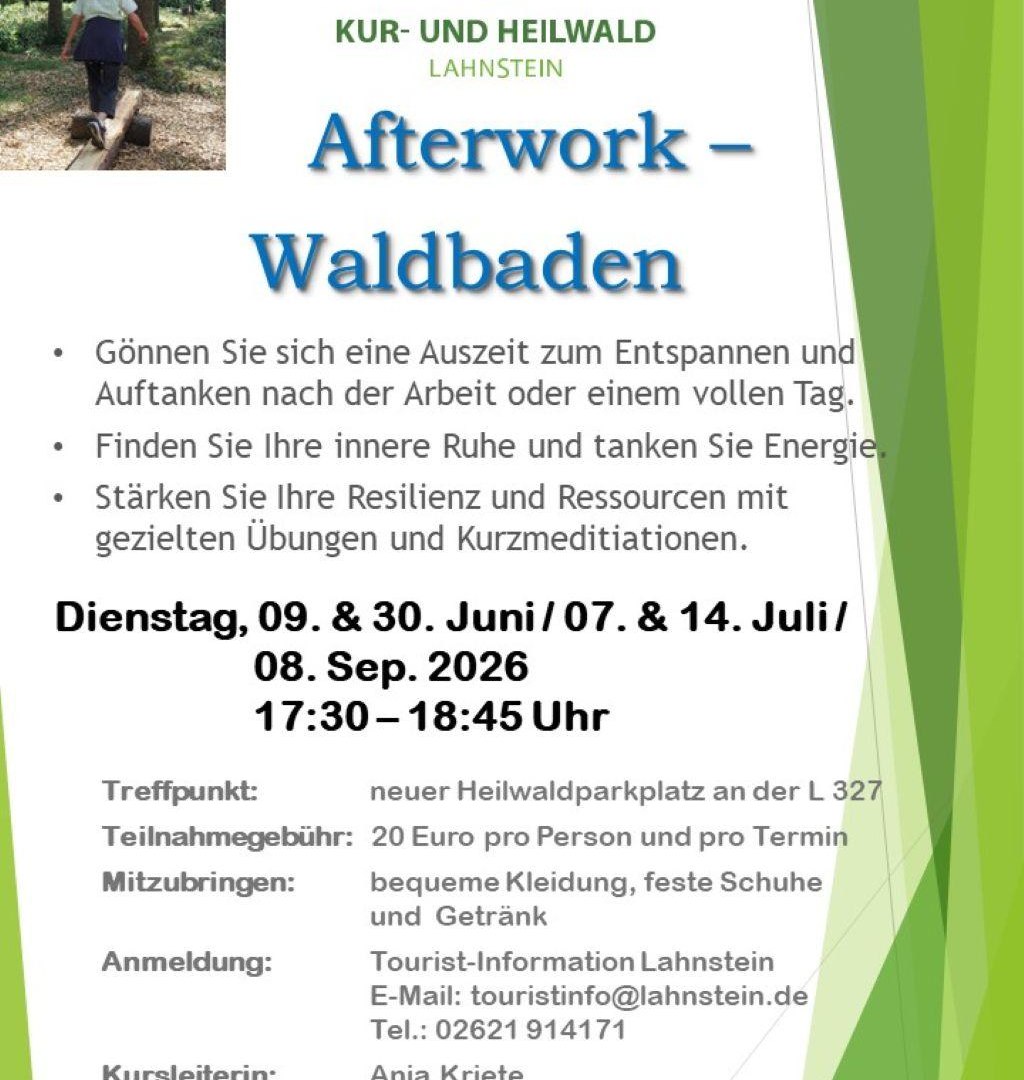 Afterwork-Waldbaden | &copy; Stadt Lahnstein