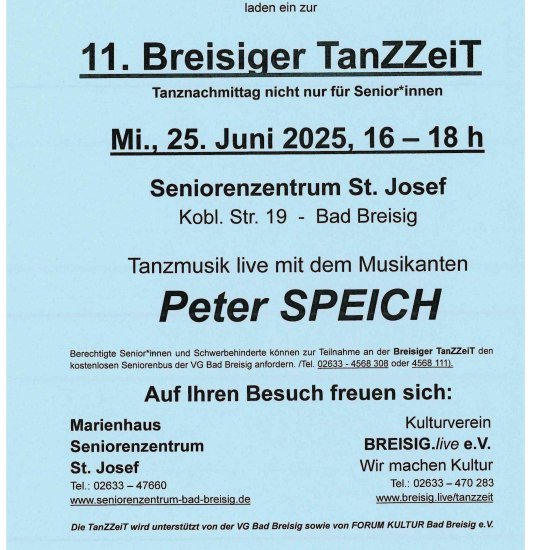 Plakat | © Breisig.live Rolf Henzgen