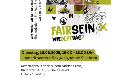 Plakat zu Fairsein wie geht das | © Kijub Neuwied