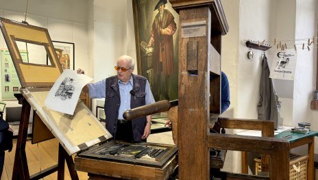 Druckvorf&uuml;hrung_Burg_Gutenberg | &copy; Stadt Eltville am Rhein
