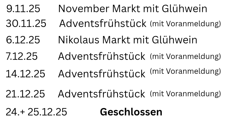 Veranstaltungen 2025 | &copy; Cafe Pilgerst&uuml;bchen