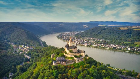 Blick auf die Marksburg | © Sebastian Reifferscheid / Loreley-Touristik GmbH Blick auf die Marksburg | © Sebastian Reifferscheid / Loreley-Touristik GmbH