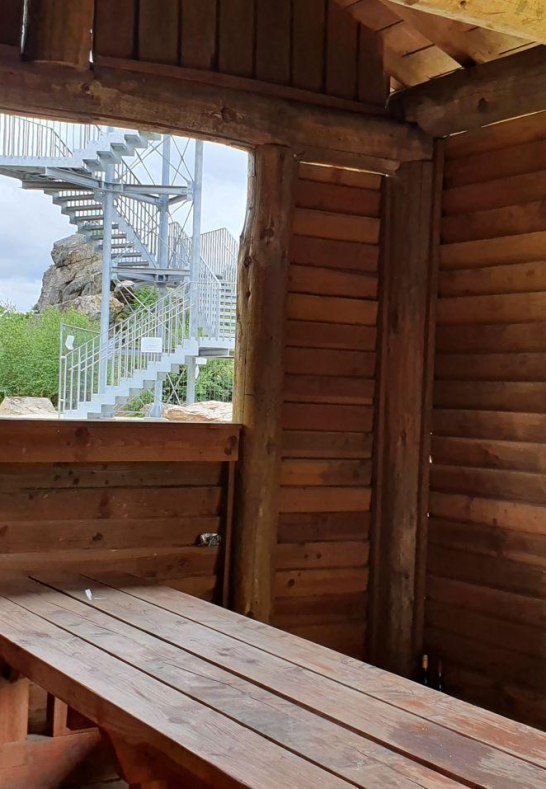 Turm Spitzer Stein Blick aus H&uuml;tte | &copy; TI Hunsr&uuml;ck-Mittelrhein