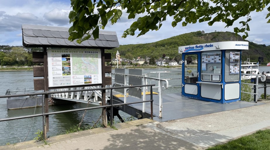 Anleger der Bonner Personen Schifffahrt | © Stadt Remagen Anleger der Bonner Personen Schifffahrt | © Stadt Remagen