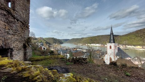 Eiserturm mit Blick ins Mittelrheintal | © T. Biersch Eiserturm mit Blick ins Mittelrheintal | © T. Biersch