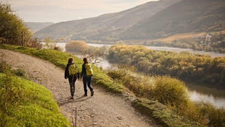 Wandern mit Blick auf den Rhein | &copy; Marco Rothbrust, Mittelrhein