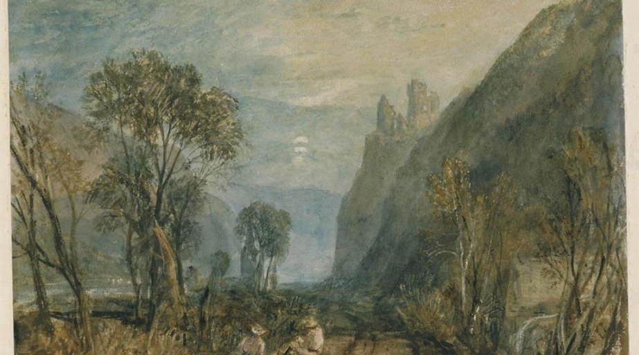 Blick in Richtung Burg Rheinstein | © Victoria and Albert Museum Blick in Richtung Burg Rheinstein | © Victoria and Albert Museum