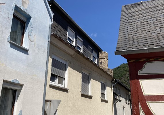 Eingang Ferienwohnung Erdgeschoss im gelben Haus | &copy; B. Linkenbach, Oberwesel