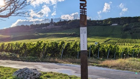 Gude Blick Ramstein - Infosäule mit QR-Code | © Birgit Bien