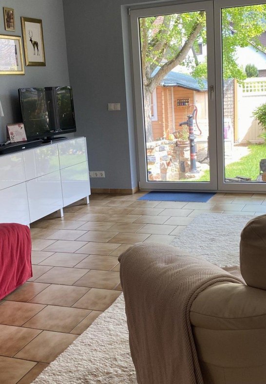 Wohnzimmer + Schlafsofa für Kids | © Ferienwohnung Schöne Auszeit Spay