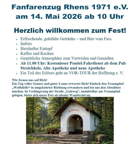 Plakat | © Fanfarenzug Rhens Plakat | © Fanfarenzug Rhens