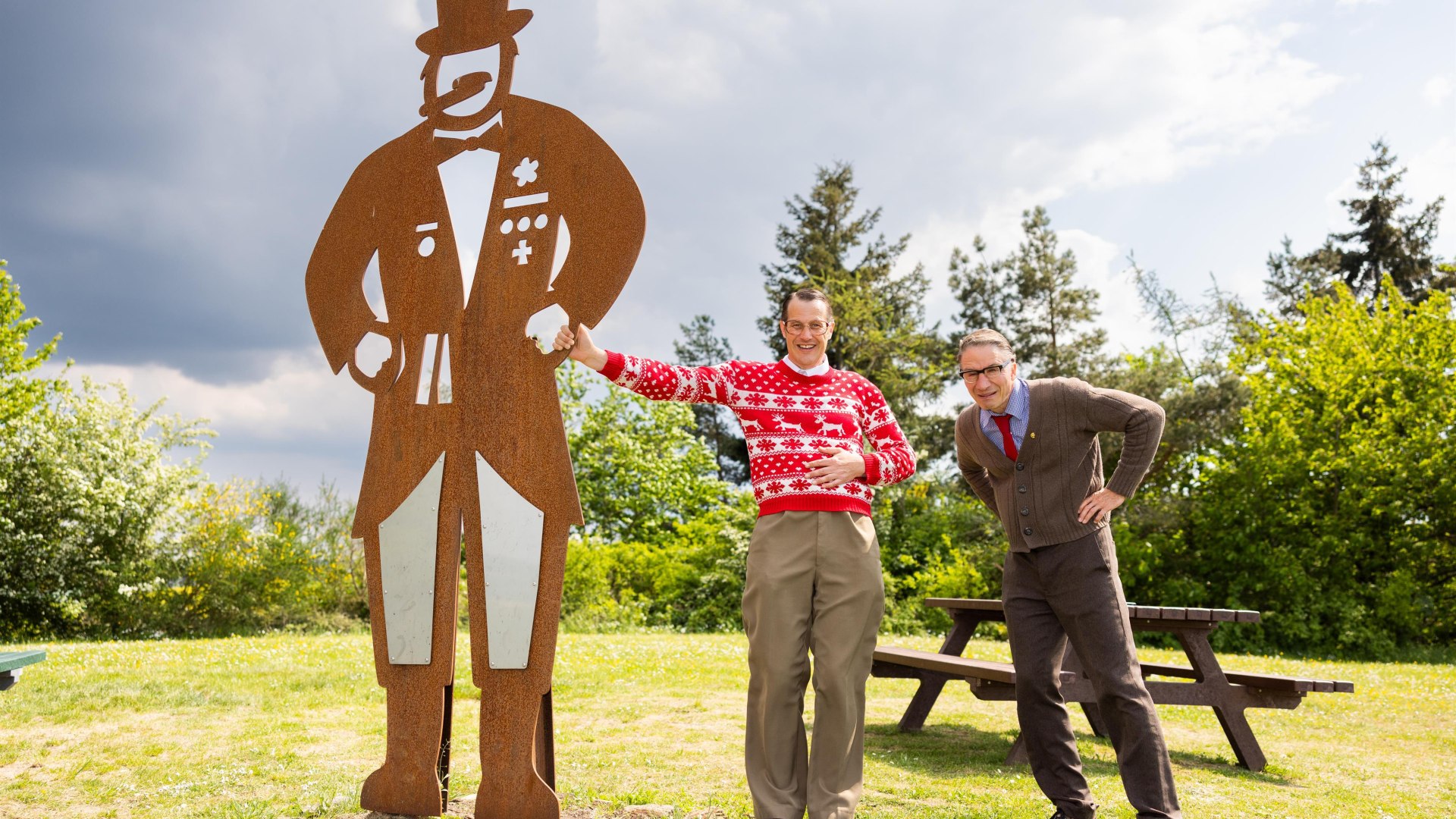 Willi und Ernst mit dem Quetschehannes | © Kai Mylller Willi und Ernst mit dem Quetschehannes | © Kai Mylller