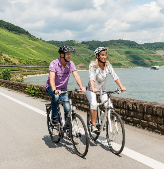 Rheinradweg bei Boppard | © Dominik Ketz Rheinradweg bei Boppard | © Dominik Ketz