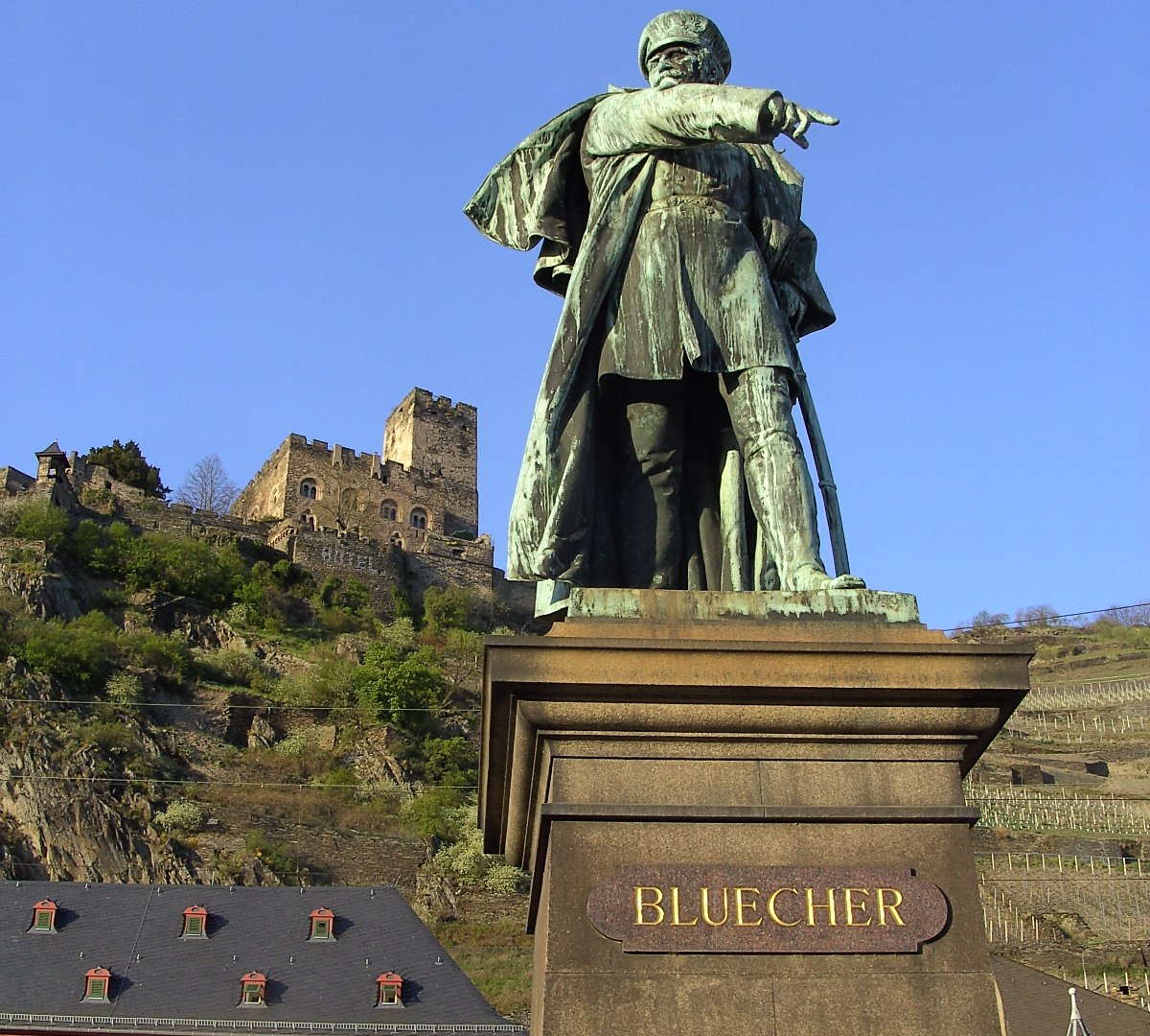 Bl&uuml;cherdenkmal in Kaub | &copy; Jens Niemeyer