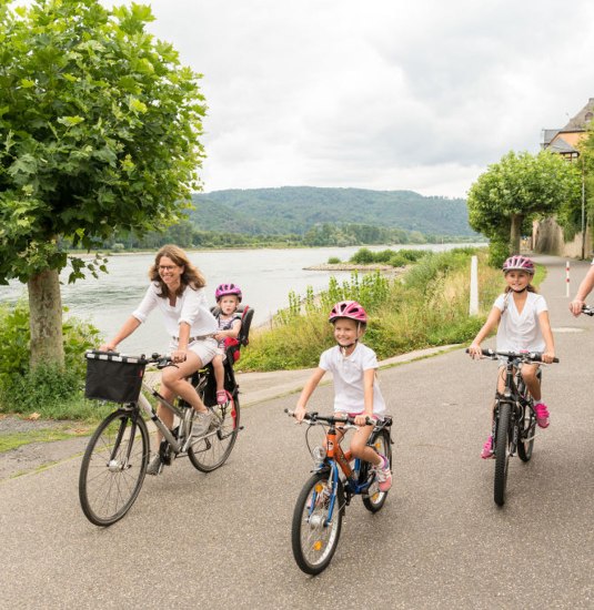 Auf dem Rheinradweg | &copy; Dominik Ketz/Rheinland-Pfalz Tourismus GmbH