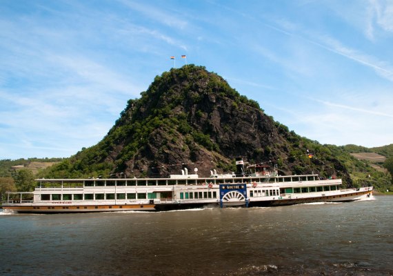 Loreleyfelsen mit der Goethe | &copy; F. Schierle