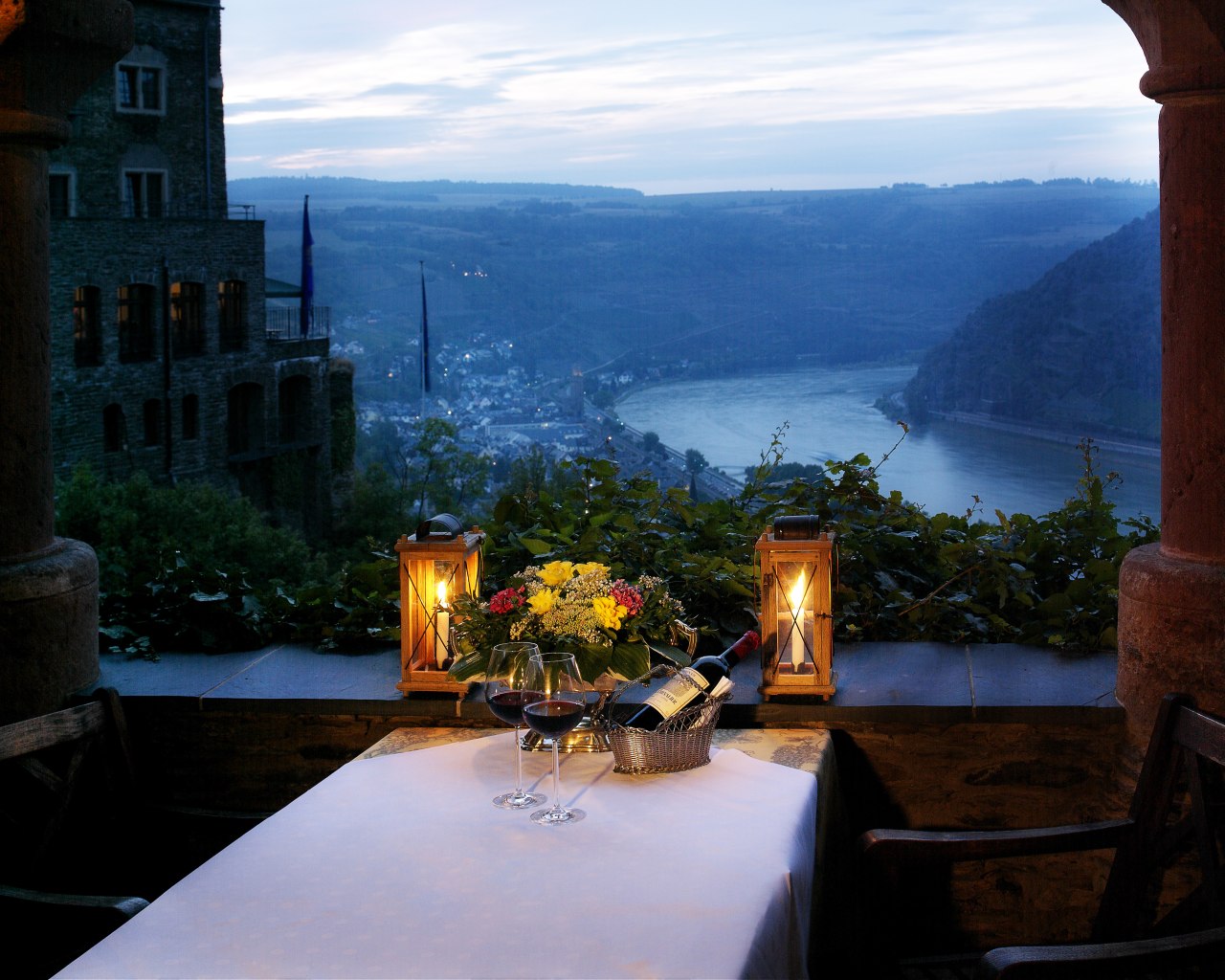 Abendstimmung auf der Schönburg, Oberwesel | © Guido Werner Abendstimmung auf der Schönburg, Oberwesel | © Guido Werner