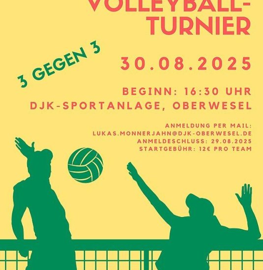 Beachvolleyball-Turnier der DJK Oberwesel | © DJK Oberwesel Beachvolleyball-Turnier der DJK Oberwesel | © DJK Oberwesel