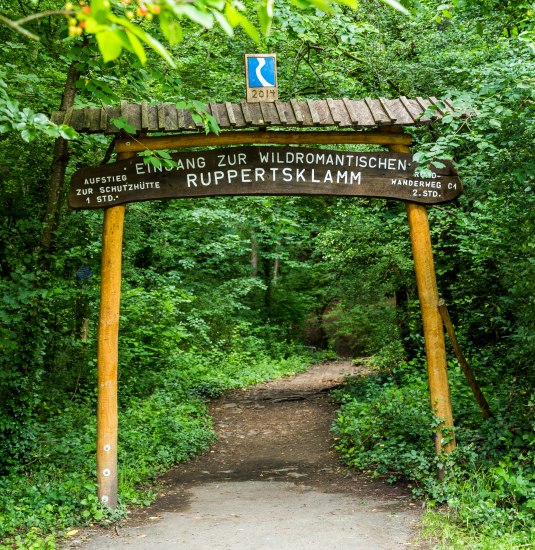 Eingang zur Ruppertsklamm Eingang zur Ruppertsklamm