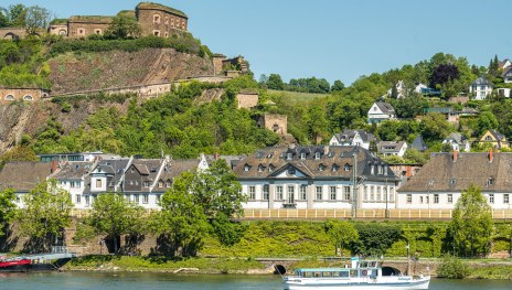 F&auml;hre mit Festung | &copy; Koblenz-Touristik GmbH / Dominik Ketz