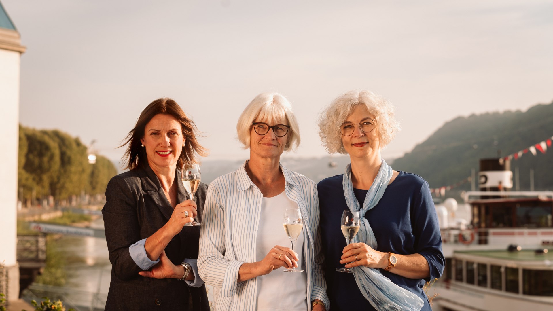 Michaela Rauch-Krist, Brigitte Dürr und Anja Staudt - Koblenzer Sektmuseum