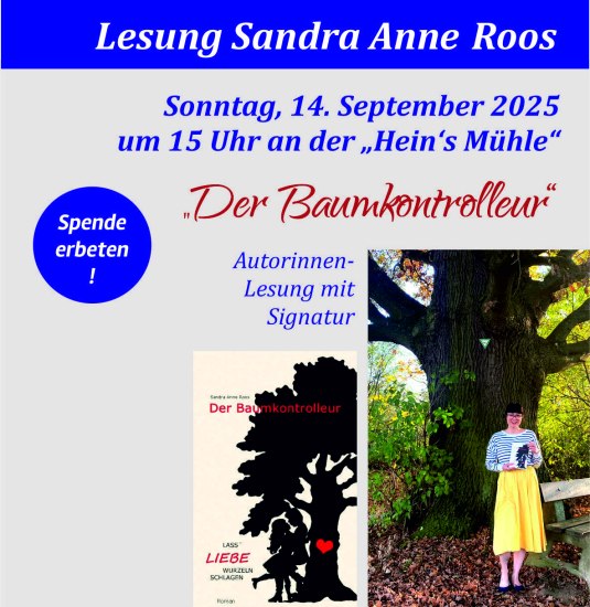 Lesung Sandra Roos | © Förderkreis "Hein's Mühle" e.V.