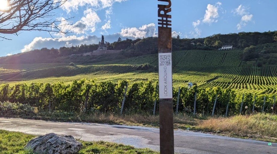 Gude Blick Ramstein - Infosäule mit QR-Code | © Birgit Bien Gude Blick Ramstein - Infosäule mit QR-Code | © Birgit Bien