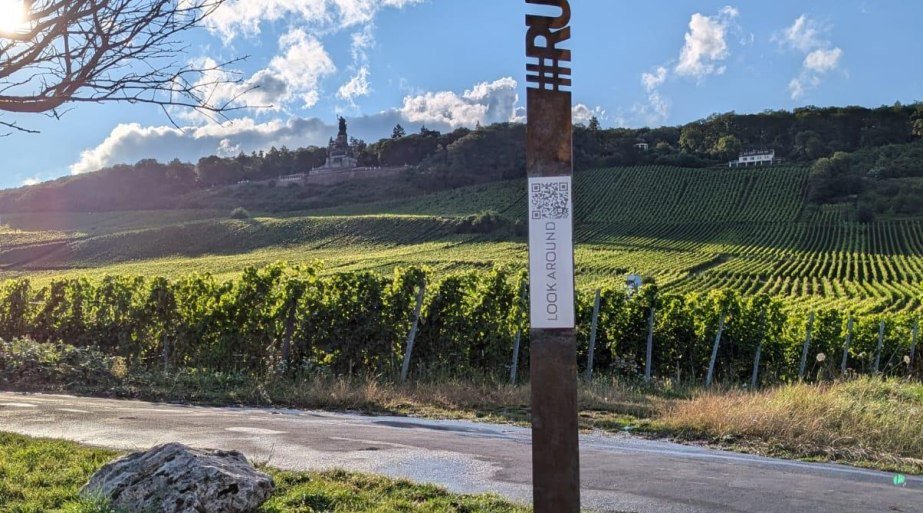 Gude Blick Ramstein - Infosäule mit QR-Code | © Birgit Bien Gude Blick Ramstein - Infosäule mit QR-Code | © Birgit Bien