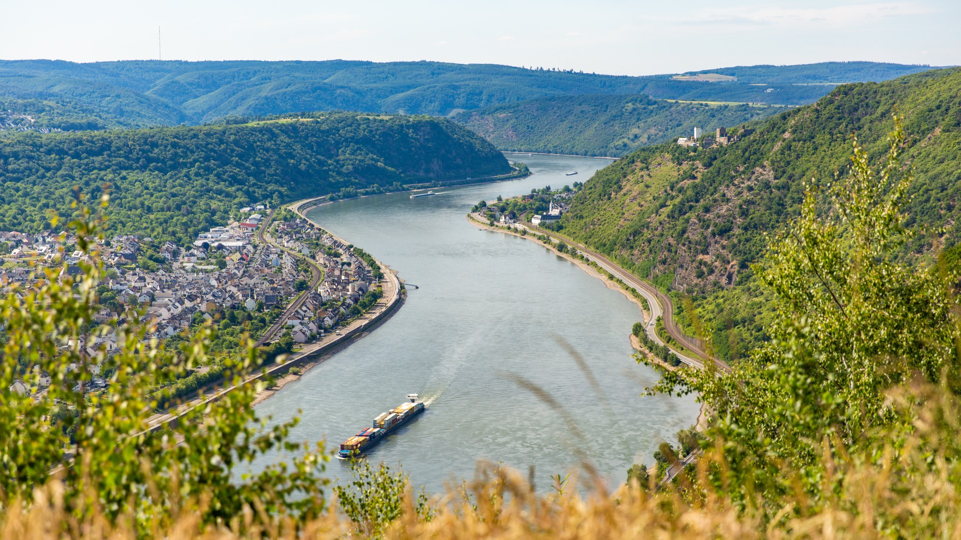Blick auf Bad Salzig und die feindlichen Brüder | © Henry Tornow Blick auf Bad Salzig und die feindlichen Brüder | © Henry Tornow