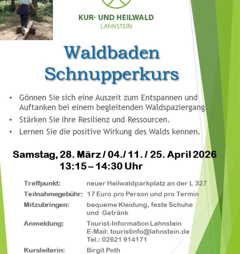 Waldbaden-Schnupperkurs | &copy; Stadt Lahnstein