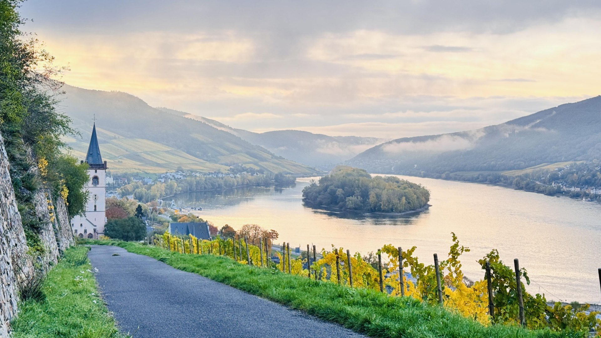 Lorcher Weinberge im November | © Hotel im Schulhaus Lorcher Weinberge im November | © Hotel im Schulhaus