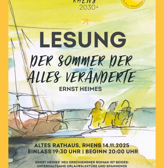 Plakat Lesung | © Rhenser Kulturhäppchen