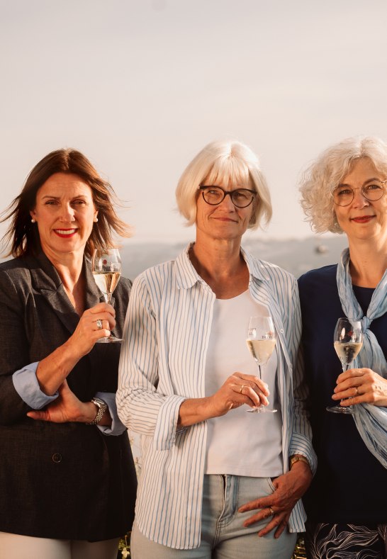 Michaela Rauch-Krist, Brigitte Dürr und Anja Staudt - Koblenzer Sektmuseum