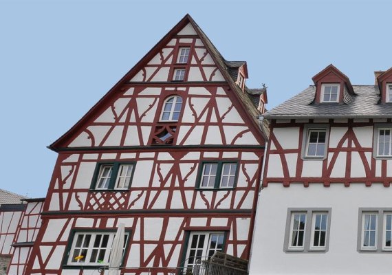 Hausansicht | © Ferienwohnung am Rheinbogen