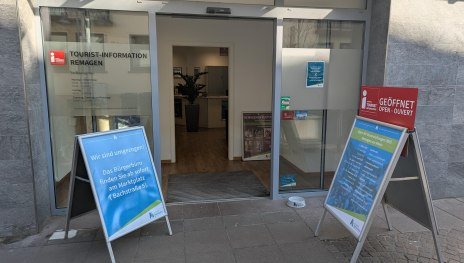 TI Remagen seit März 2025 (außen) | © Stadt Remagen | Carina Voigt TI Remagen seit März 2025 (außen) | © Stadt Remagen | Carina Voigt