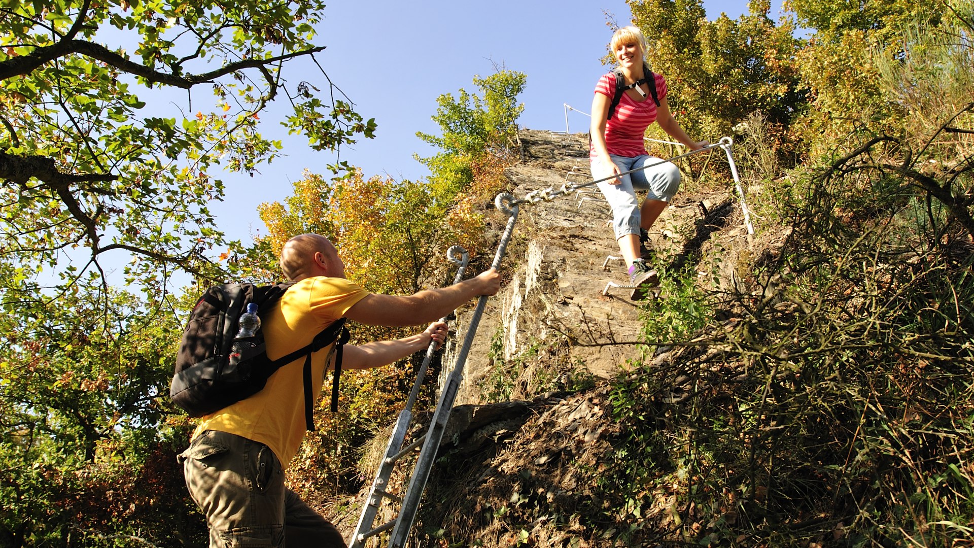 Climbing on the Rheinsteig King's Stage | © Dietmar Guth