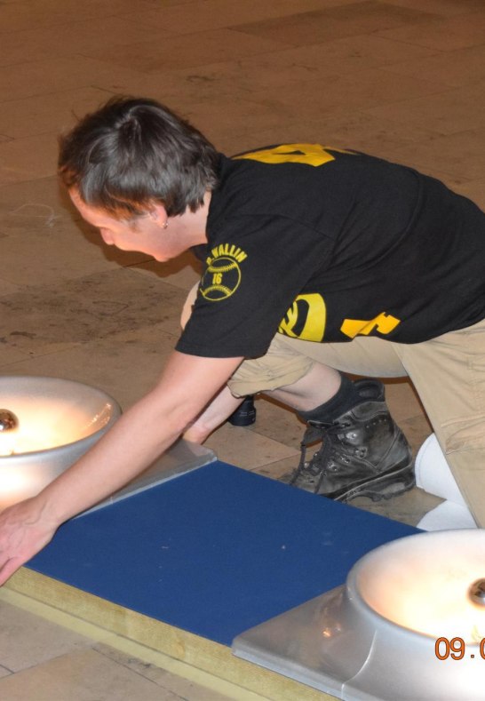 Künstlerin bei der Arbeit | © Wolfgang Diegmann Künstlerin bei der Arbeit | © Wolfgang Diegmann