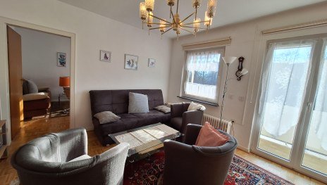 Wohnzimmer mit Balkon | &copy; Koblenz-Touristik GmbH, J. Assenmacher