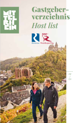 Cover "Host list Rheinsteig & RheinBurgenWeg" | &copy; Romantischer Rhein Tourismus GmbH