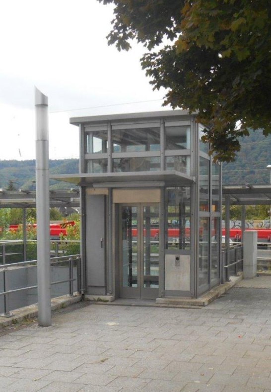 Umweltbahnhof Niederlahnstein Aufzug | &copy; Stadt Lahnstein