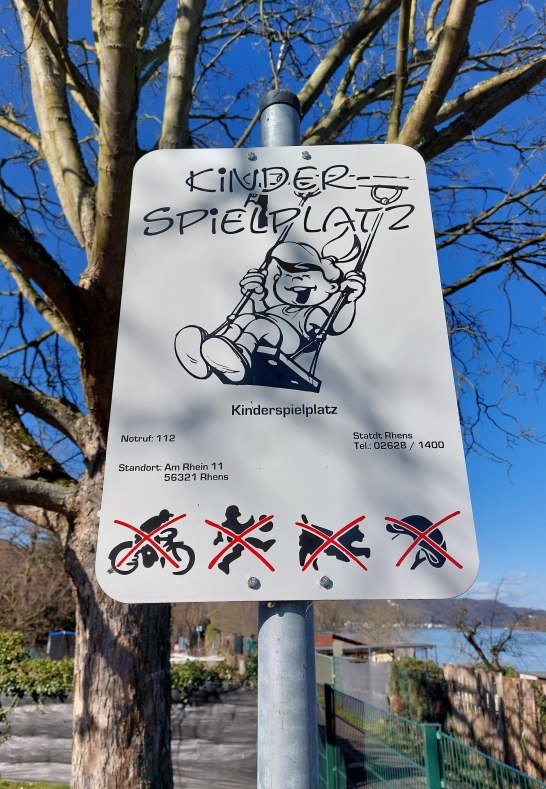 Schild | &copy; TI Erlebnis Rheinbogen