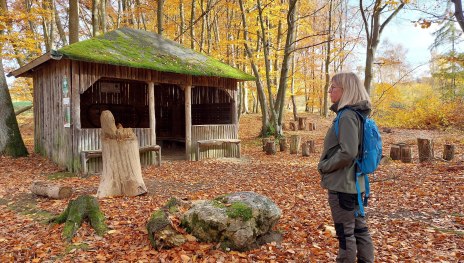 Hütte im Herbst | © Yvonne Herhold Hütte im Herbst | © Yvonne Herhold