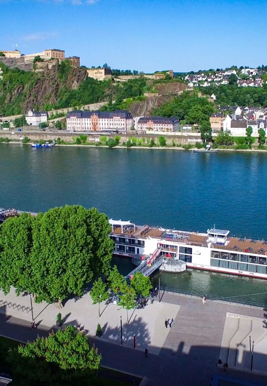 Blick zur Festung Ehrenbreitstein | &copy; Hotel Morjan