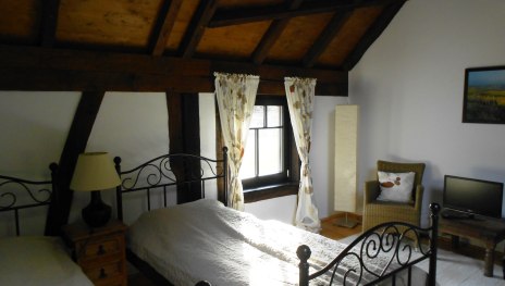 Gästezimmer auf Hof Liebeneck, Osterspai | © K.S.
