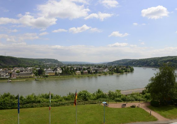 Aussicht auf den Rhein und Unkel