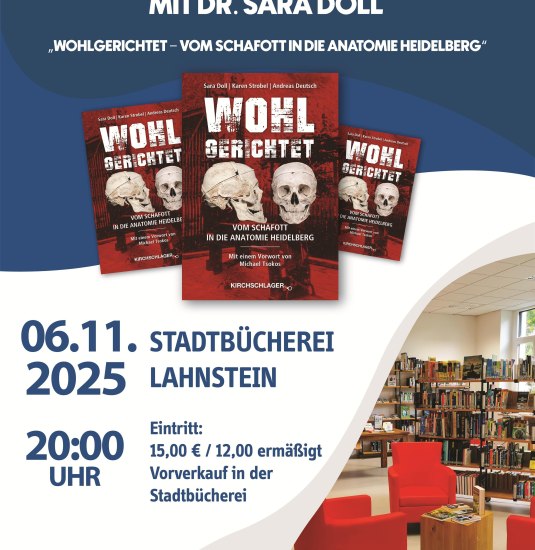 Lesung mit Dr. Sara Doll | © Stadt Lahnstein